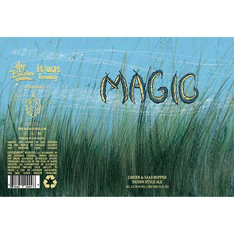 Hop Butcher Magic Saison Ale by Hop Butcher For the World, beer label