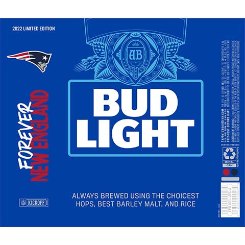Bud Light Forever New England by Anheuser-Busch, beer label