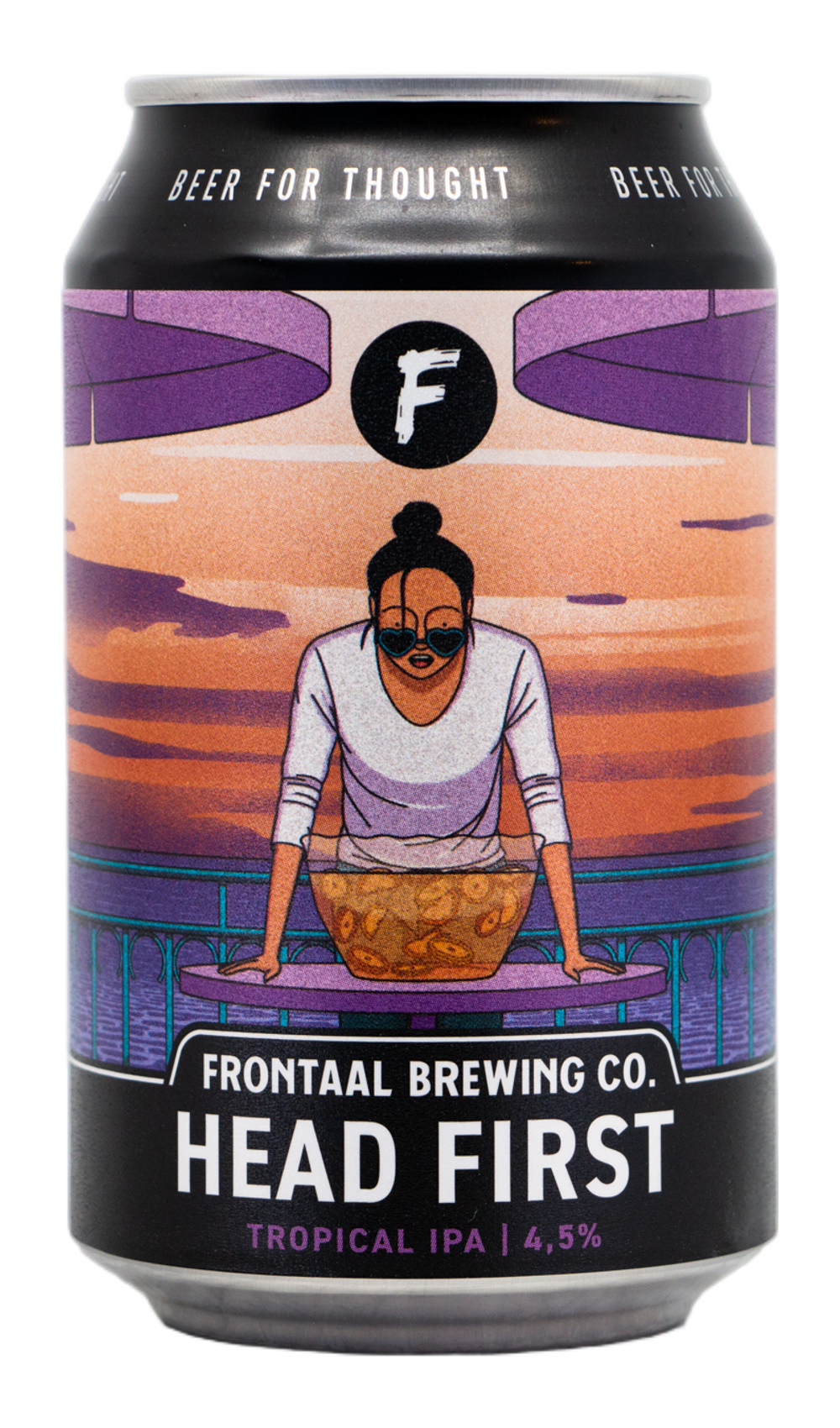 Frontaal Head First by Frontaal Brewing Co., beer label