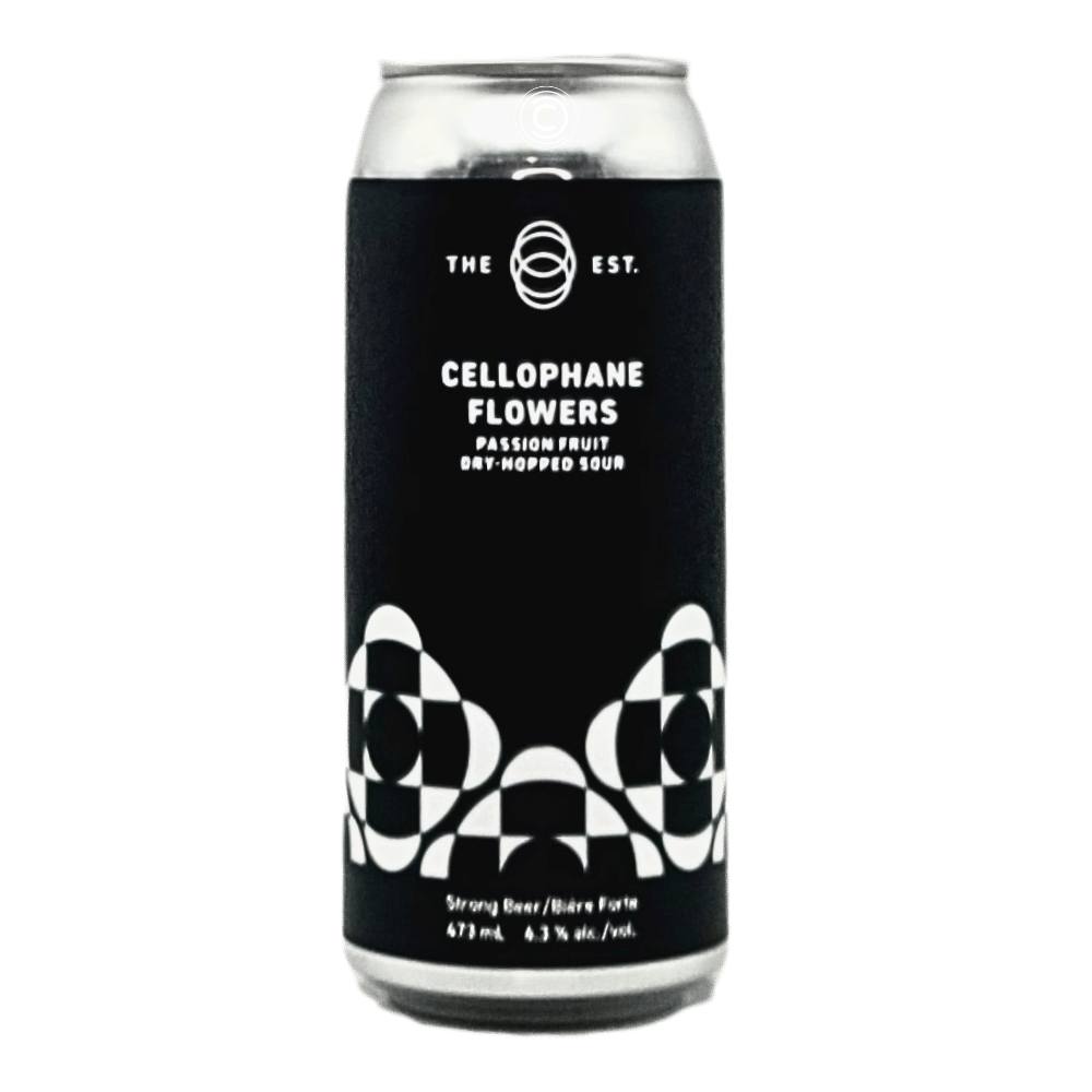 Cellophane Flowers Passionfruit Dry-Hopped Sour by The Establishment Brewing Company, beer label