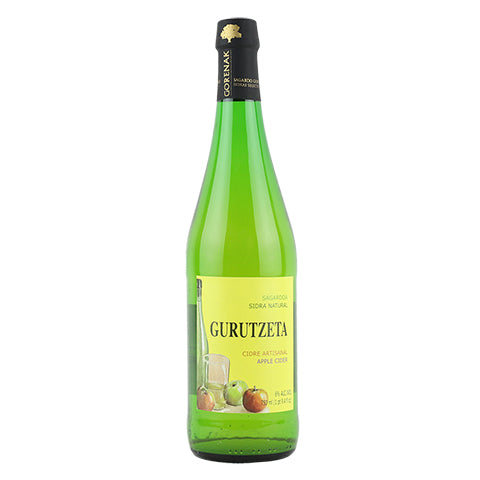 Gurutzeta Sagardoa Sidra Natural Apple Cider by Gurutzeta Sagardotegia, beer label