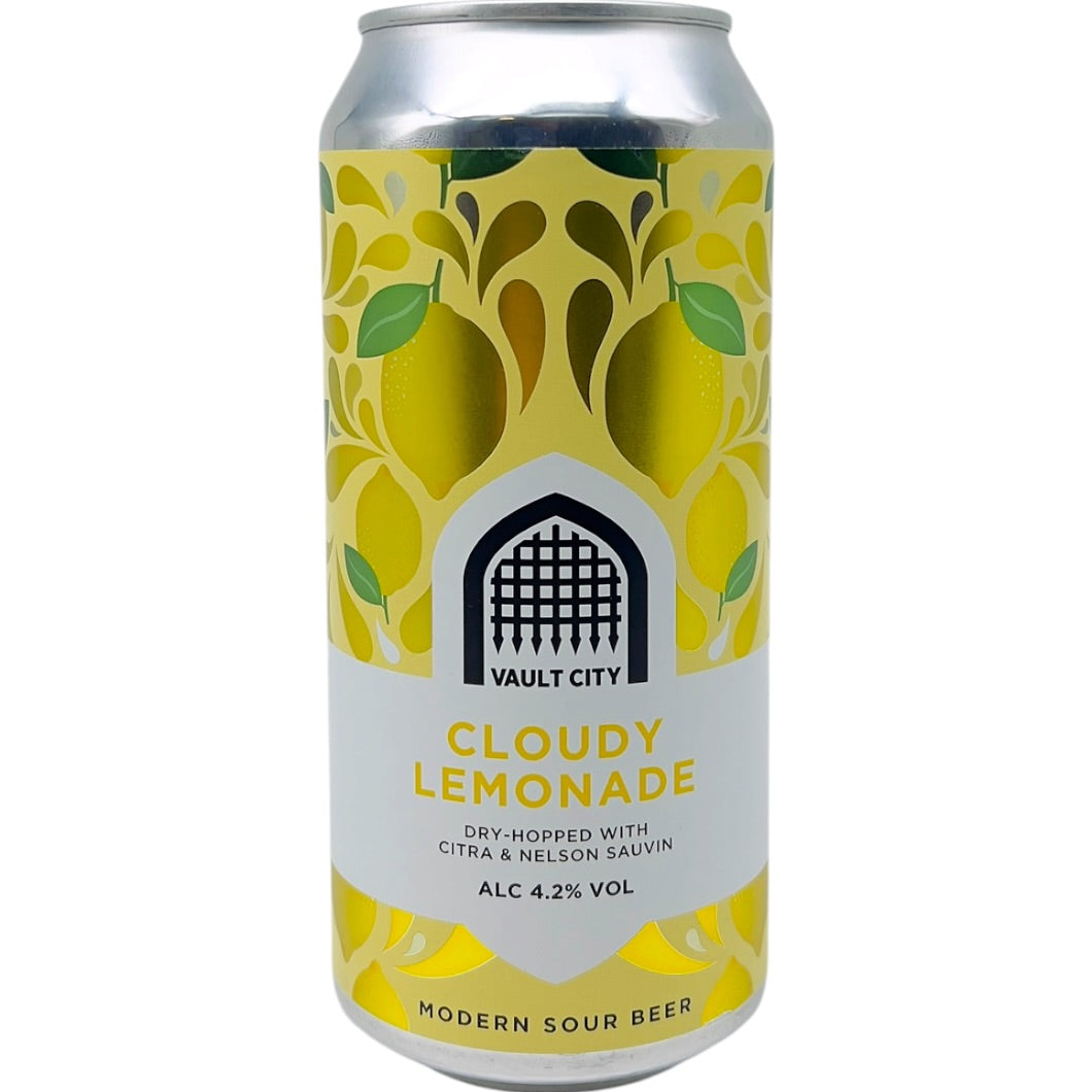 Vault City Cloudy Lemonade 440ml by Vault City Brewing Ltd., beer label