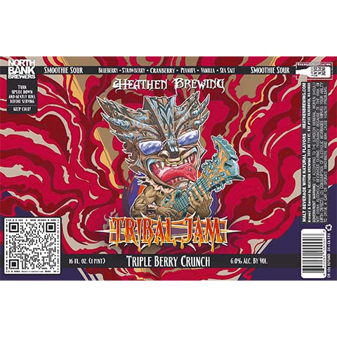 Heathen Tribal Jam Sour by Heathen Brewing, beer label