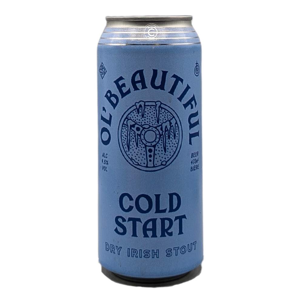 Cold Start Dry Irish Stout by Ol' Beautiful Brewing Company, beer label