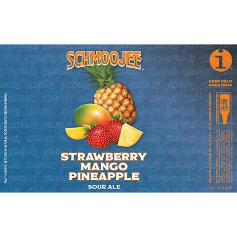 Imprint Schmoojee Strawberry Mango Pineapple Sour Ale by Imprint Beer Company, beer label