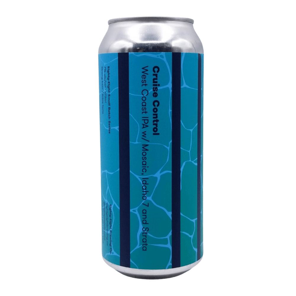 Cruise Control West Coast IPA by Eighty Eight Brewing Co., beer label
