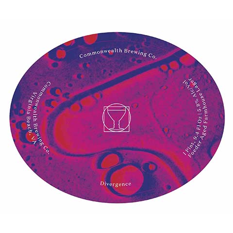 Commonwealth Divergence Lager by Commonwealth Brewing Co., beer label