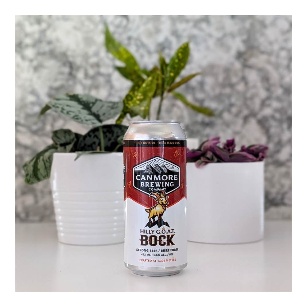 Hilly G.O.A.T. Bock by Canmore Brewing Company, beer label