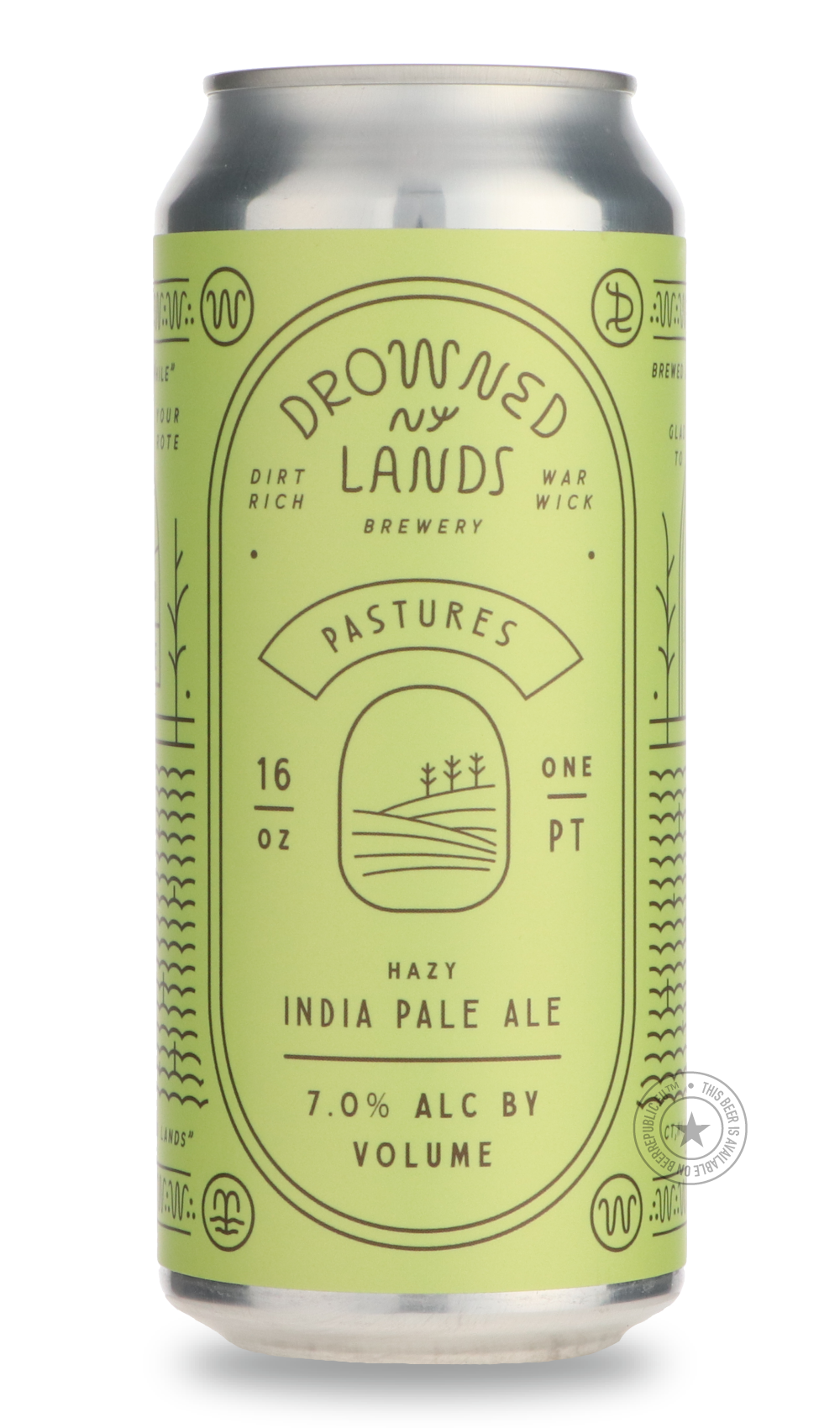 Pastures by The Drowned Lands Brewery, beer label