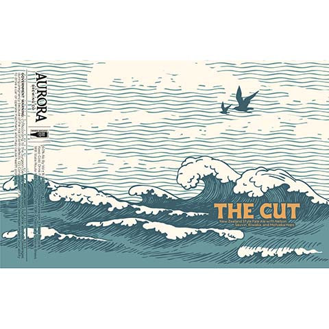 Aurora The Cut New Zealand Pale Ale by Aurora Brewing Co., beer label