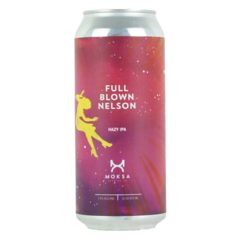Moksa Full Blown Nelson Hazy DIPA by Moksa Brewing Co, beer label