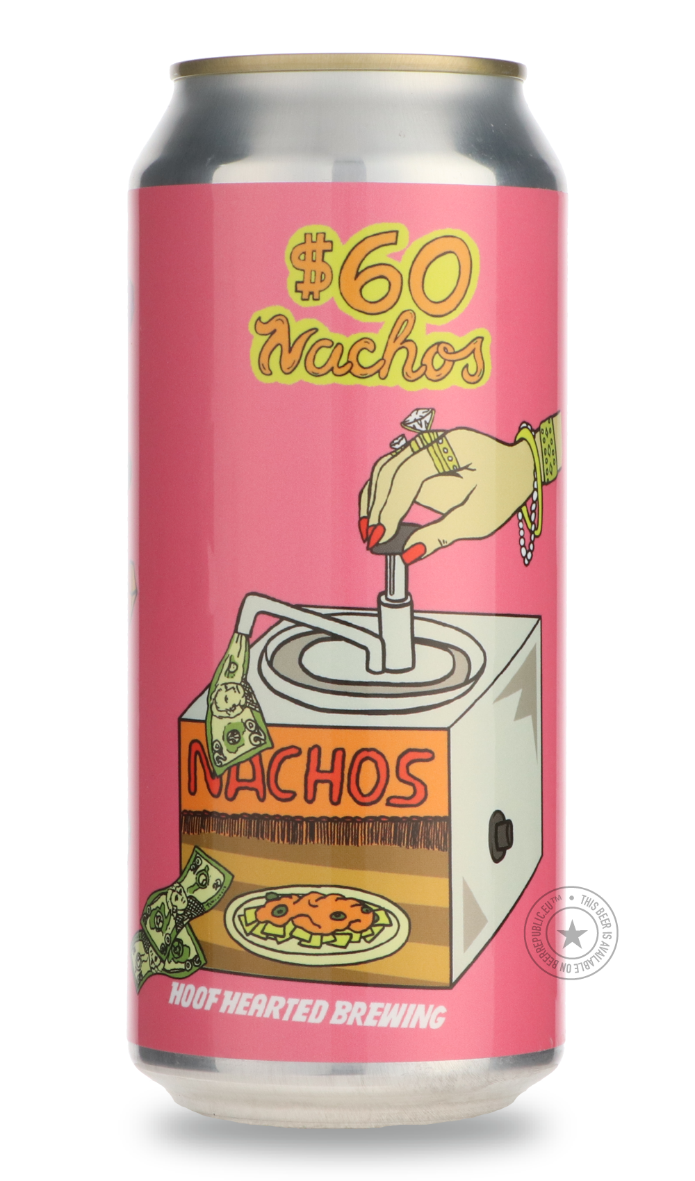$60 Nachos by Hoof Hearted Brewing, beer label