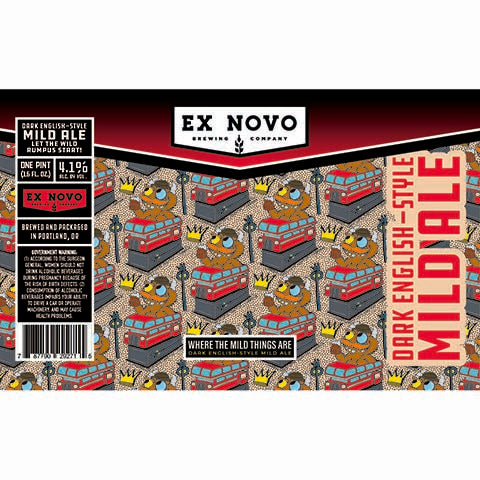 Ex Novo Where the Mild Things Are by Ex Novo Brewing Co, beer label