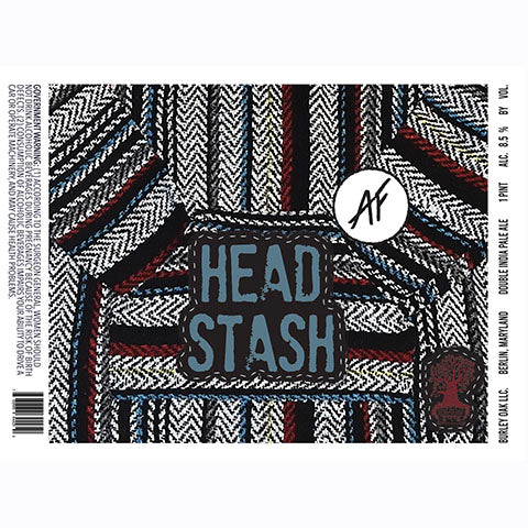 Burley Oak Head AF Stash DIPA by Burley Oak Craft Brewery, beer label