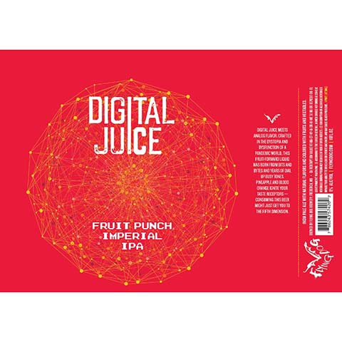 Flying Dog Digital Juice Fruit Punch Imperial IPA by Flying Dog Brewery, beer label