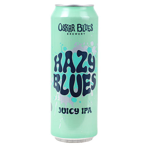 Oskar Blues Hazy Blues Juicy IPA by Oskar Blues Brewery, beer label