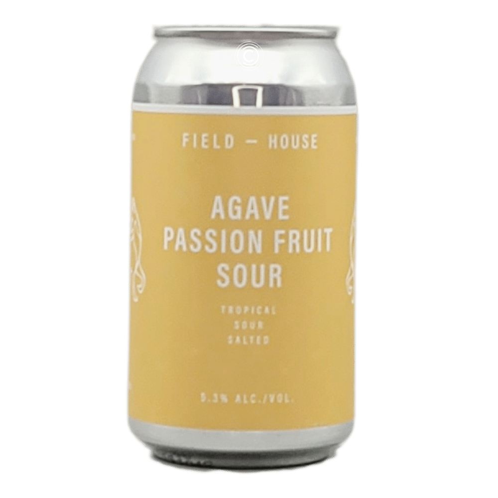 Agave Passion Fruit Sour by Field House Brewing Co., beer label