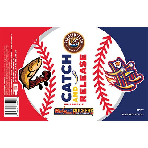 Fiddlin' Fish Catch and Release IPA by Fiddlin' Fish Brewing Company, beer label
