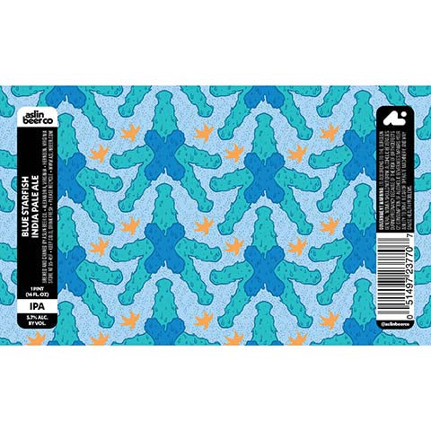 Aslin Blue Starfish IPA by Aslin Beer Company, beer label