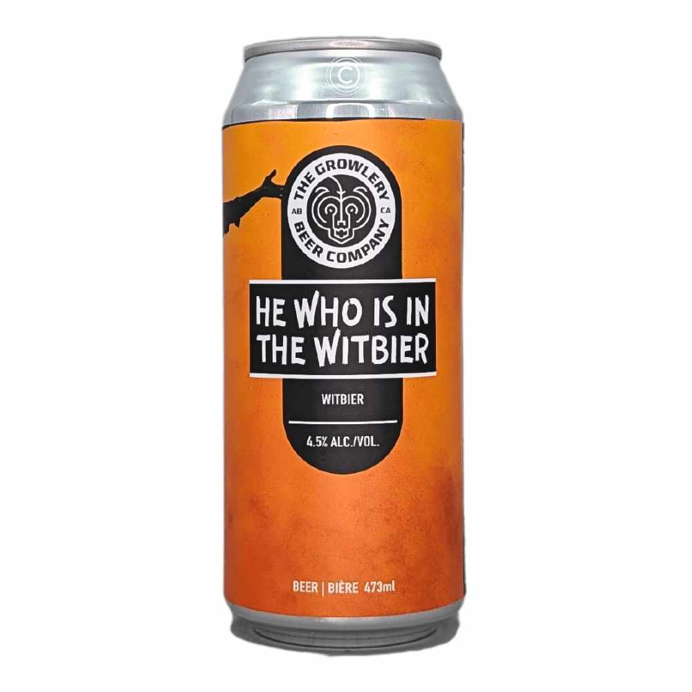 He Who Is In The Wit Witbier by The Growlery Beer Co., beer label