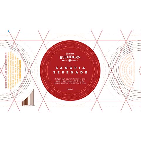 Beachwood Blendery Sangria Serenade Sour by Beachwood Brewing, beer label