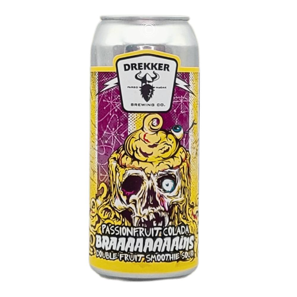Braaaaaaaains - Passionfruit Colada Sour by Drekker Brewing Company, beer label
