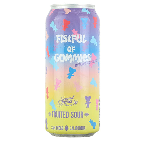 Second Chance Fistful of Gummies: Berry Edition Fruited Sour by Second Chance Beer Company, beer label