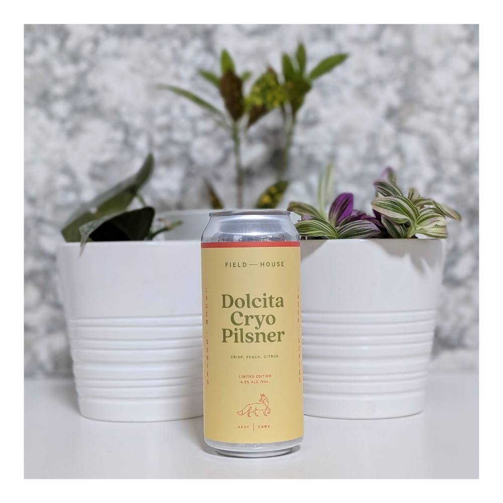 Dolcita Cryo Pilsner by Field House Brewing Co., beer label
