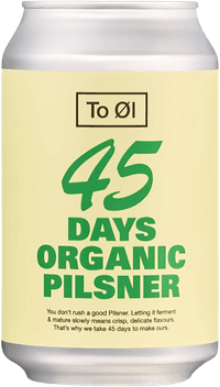 To Øl 45 Days Organic by To Øl City, beer label