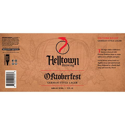 Helltown Oktoberfest Lager by Helltown Brewing, beer label