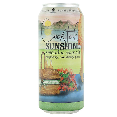 Humble Forager Coastal Sunshine V16: Raspberry, Blackberry, Plum by Humble Forager Brewery, beer label