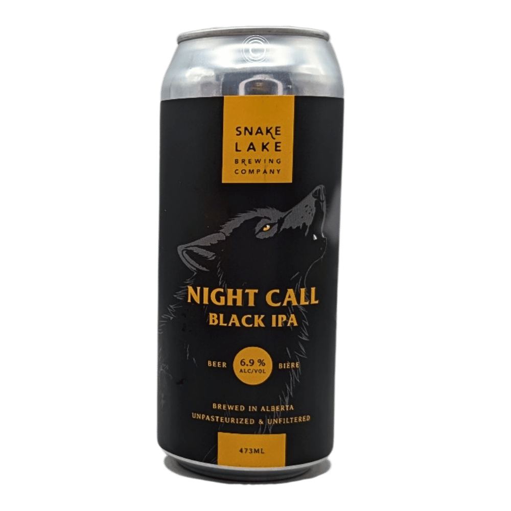 Night Call Black IPA by Snake Lake Brewing Company, beer label