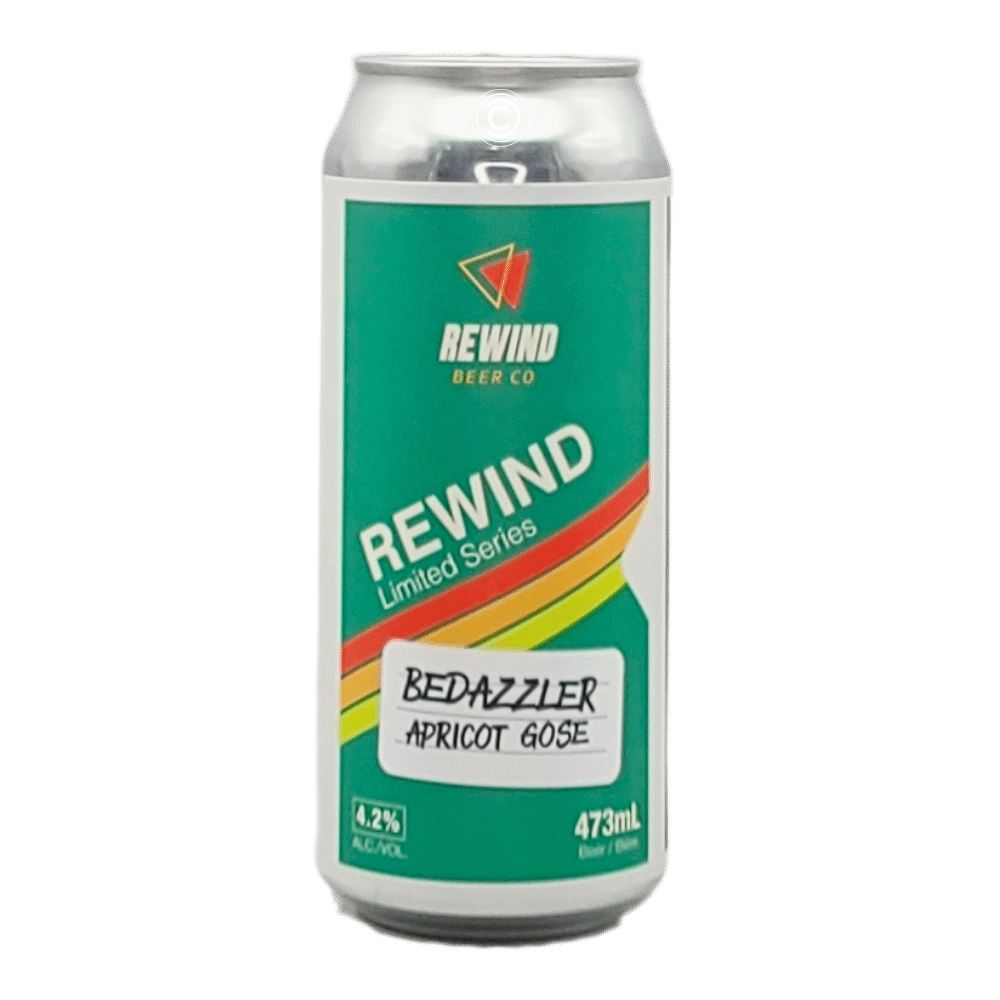 Bedazzler Apricot Gose by Rewind Beer Co., beer label