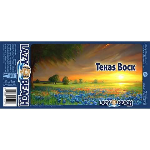 Lazy Beach Texas Bock by Lazy Beach Brewing, beer label
