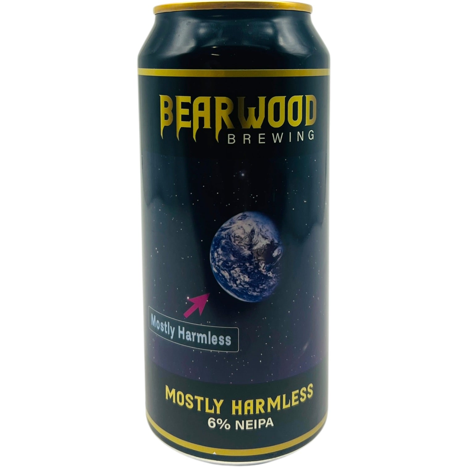 Bearwood Mostly Harmless by Bearwood, beer label