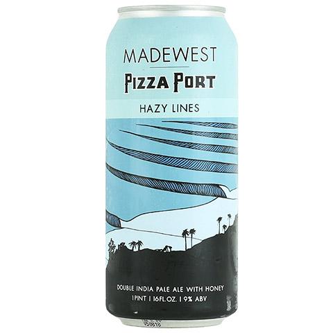 Pizza Port/Madewest Hazy Lines by Madewest Brewing Company, beer label