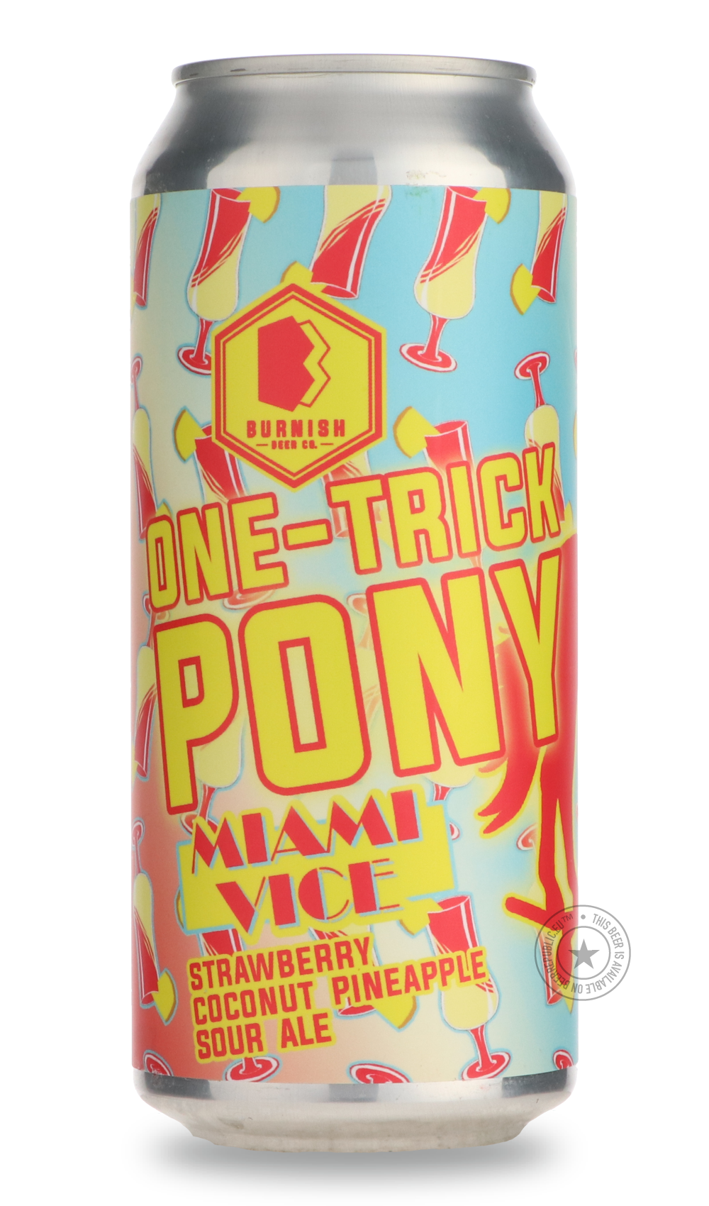 One-Trick Pony: Miami Vice by Burnish Beer Company, beer label