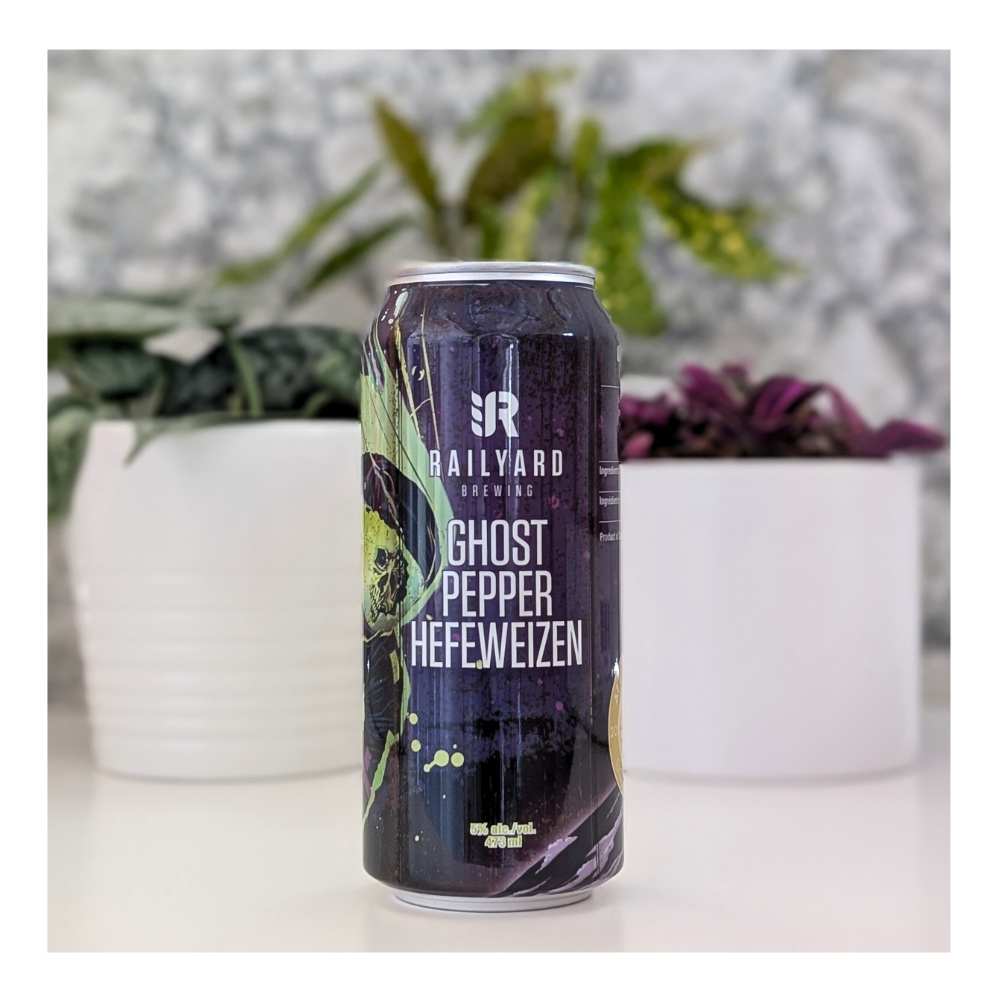 Ghost Pepper Hefeweizen by Railyard Brewing Company, beer label