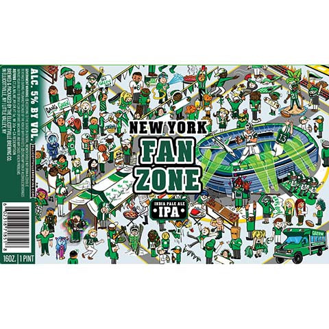 Ellicottville Fan Zone New York IPA by Winery of Ellicottville, beer label
