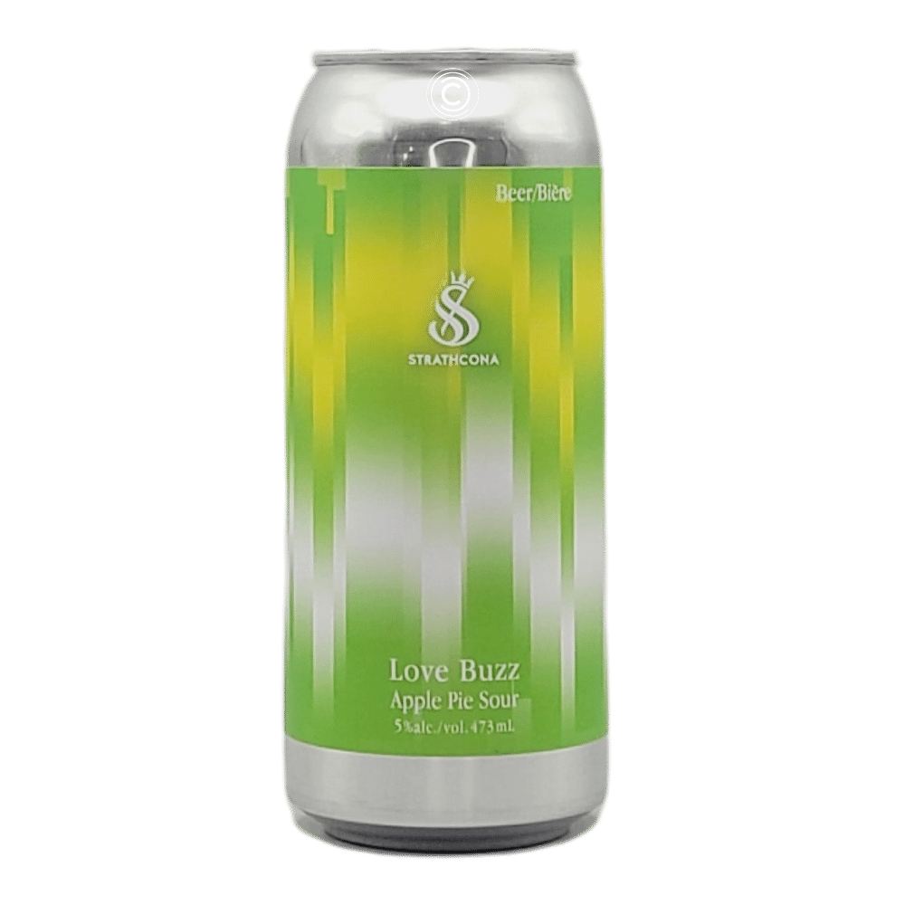 Love Buzz - Apple Pie Sour by Strathcona Beer Company, beer label