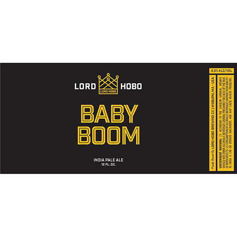 Lord Hobo Baby Boom IPA by Lord Hobo Brewing Co, beer label