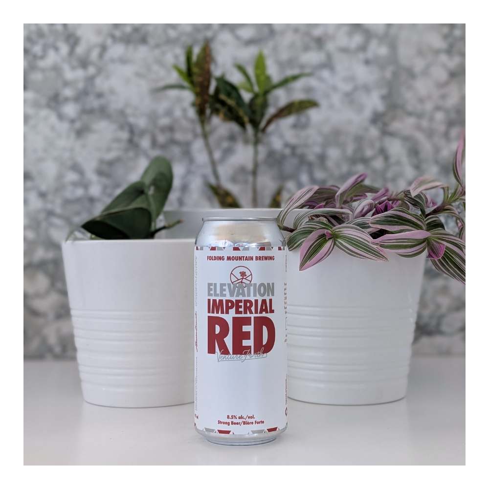 Elevation Imperial Red Ale by Folding Mountain Brewing, beer label