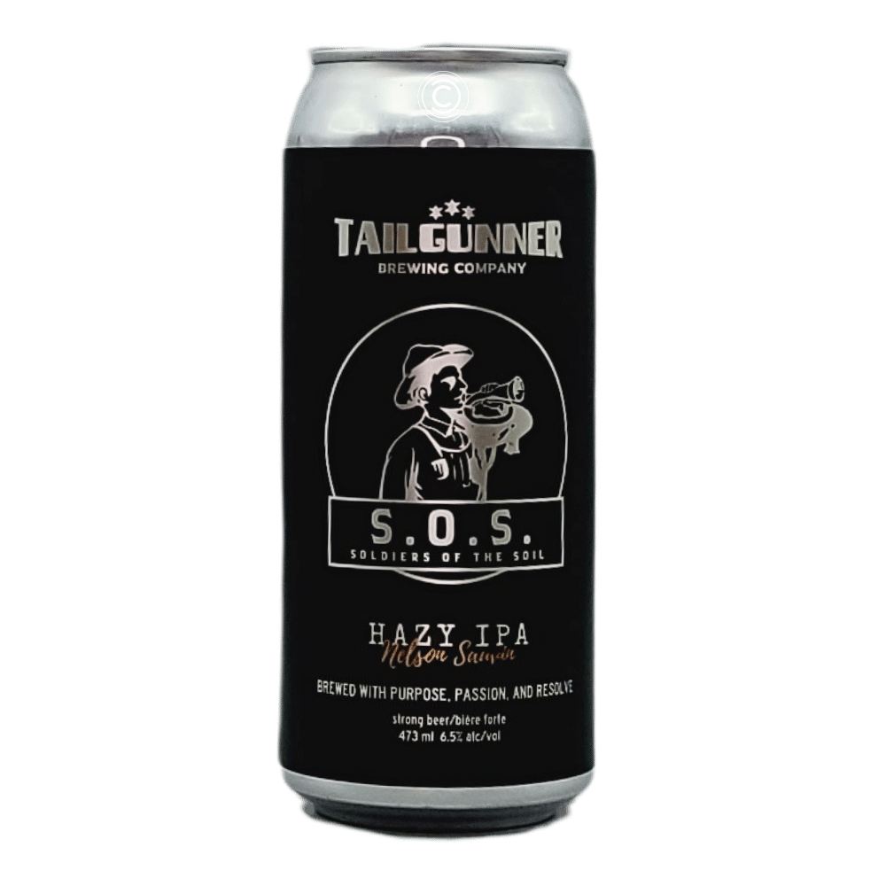 Co. S.O.S (Batch #5 Nelson Sauvin) Hazy IPA by Tailgunner Brewing Company, beer label