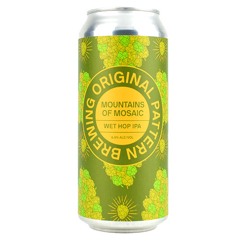 Original Pattern Mountains of Mosaic IPA by Original Pattern Brewing Company, beer label