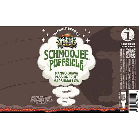 Imprint Schmoojee Puffsicle Mango Guava Passionfruit Marshmallow Sour by Imprint Beer Company, beer label
