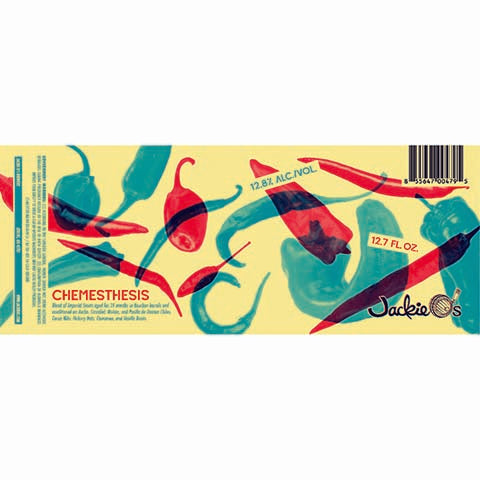 Jackie O's Chemesthesis Imperial Stout Blend by Jackie O's Pub & Brewery, beer label