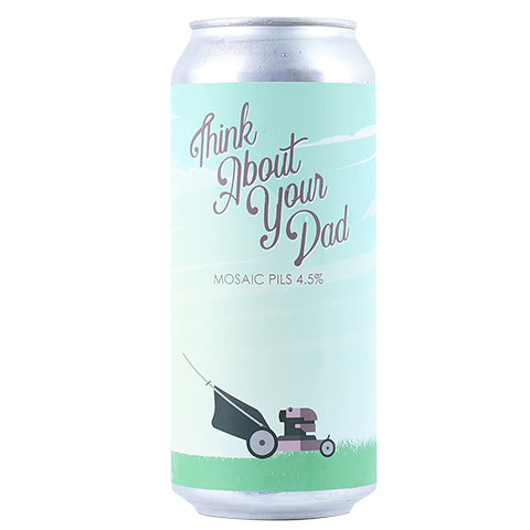 Ogopogo Think About Your Dad Mosaic Pilsner by Ogopogo Brewing, beer label