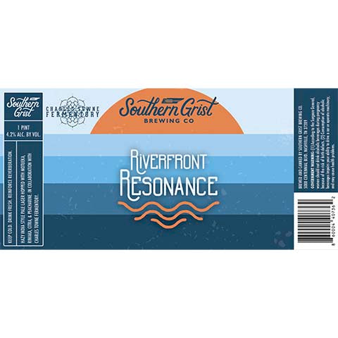 Southern Grist Riverfront Resonance Hazy IPL by Southern Grist Brewing Company, beer label