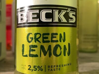 Green Lemon by Beck's, beer label