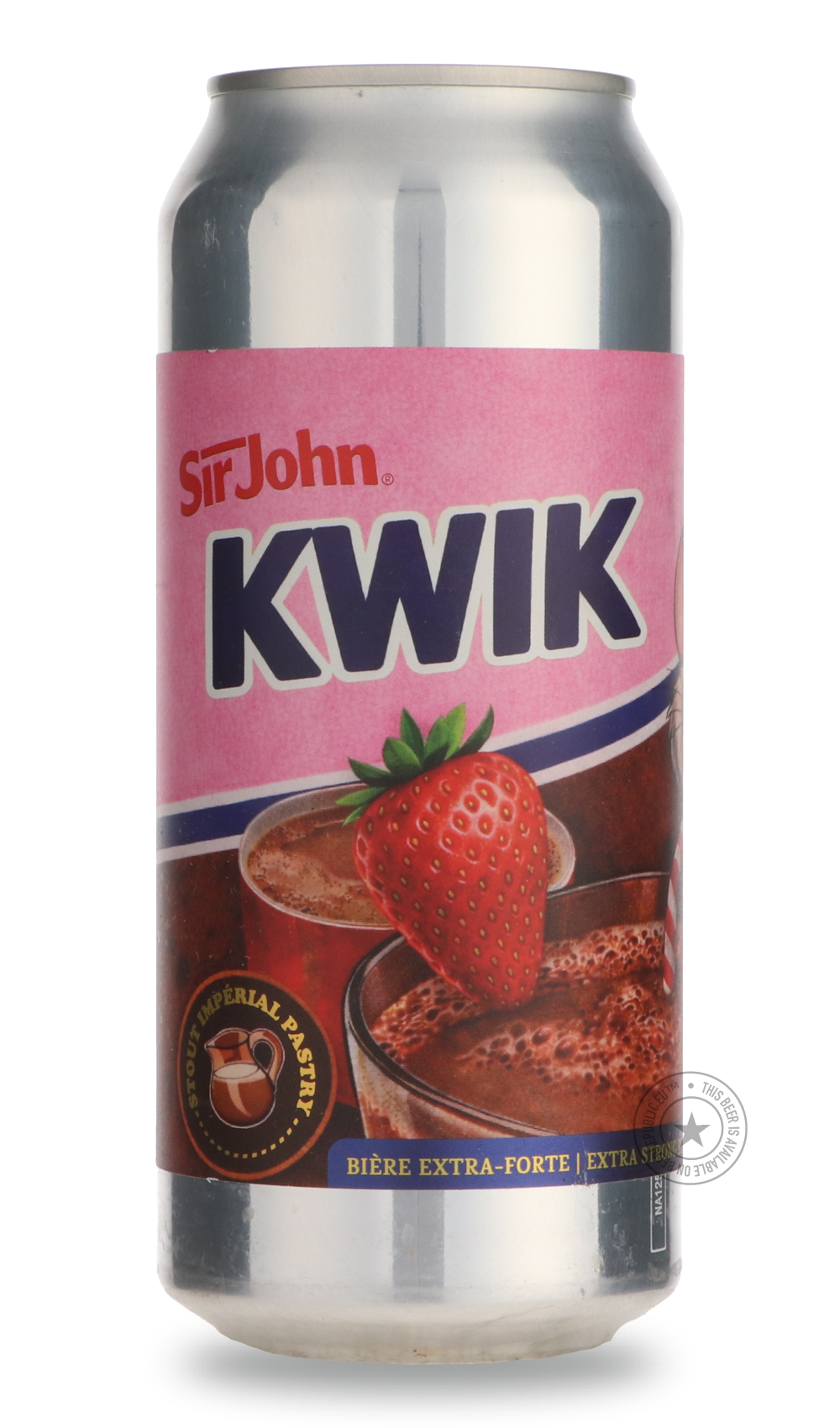 Kwik Fraise by Sir John, beer label
